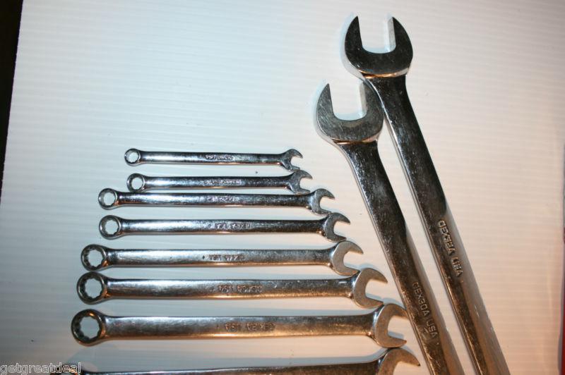 SNAP-ON TOOLS Combination STANDARD 12-Point WRENCH SET 14pc 9/32