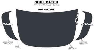 Kia soul patch vinyl graphics stripes decals hood 2013 * pro 3rr by moproauto