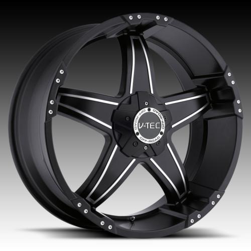 18" v-tec 395 black wheels rims ford f250 f350 250 350