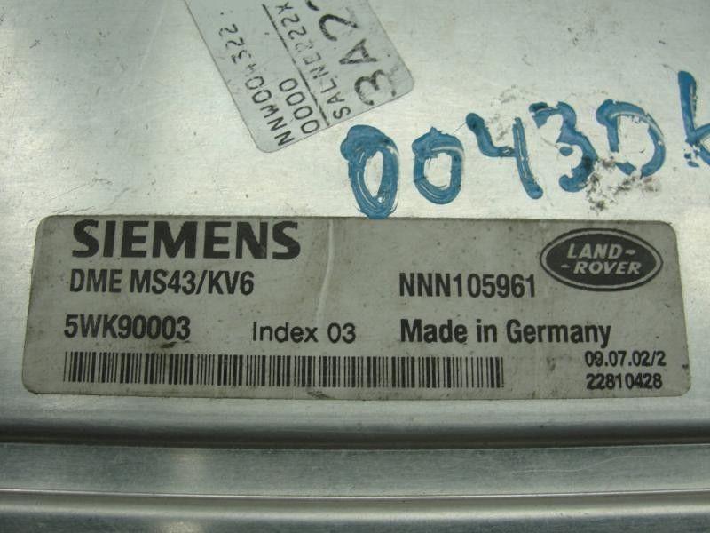 02 03 04 05 FREELANDER ENGINE CONTROL MODULE ECM ECU UNIT COMPUTER TWK90003 OEM, US $149.99, image 3