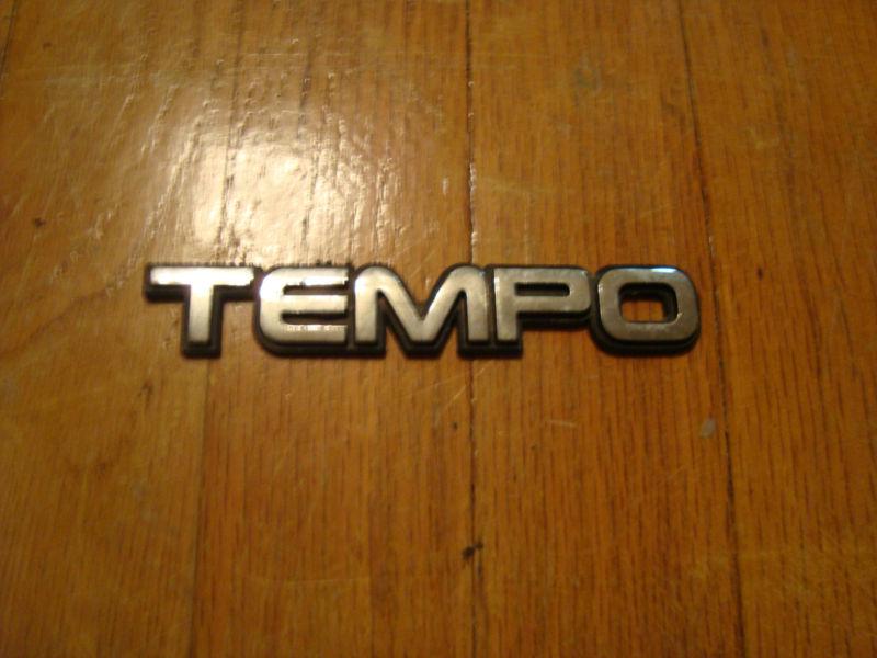 Ford tempo emblem nameplate logo 