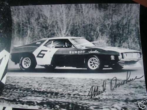 Amc 71 trans am javelin amx mark donohue signed photo