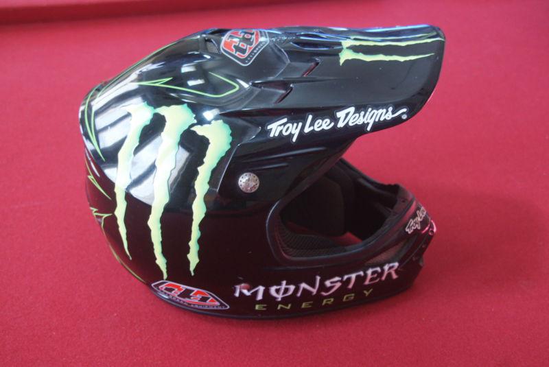 Monster energy mx helmet - doug henry - custom - new - troy lee paint job