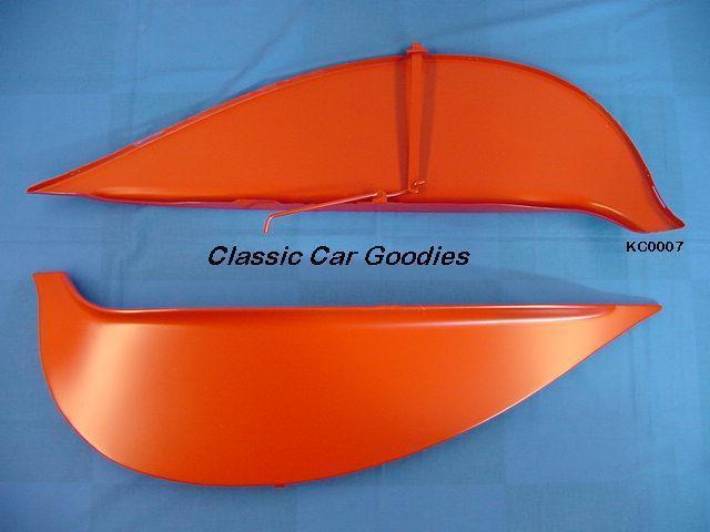 1958 chevy fender skirts impala belair delray metal