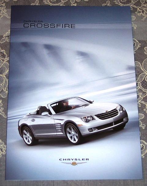 2008 chrysler crossfire coupe roadster covertible limited literature brochure!
