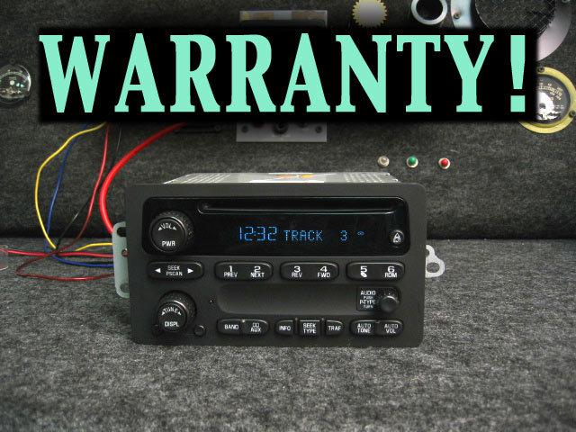 Chevy cd player xm radio impala cavalier malibu monte carlo 00 01 02 03 04 05