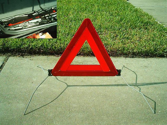 Bmw oem warning triangle 5-series e39 97-00 528/540/m5