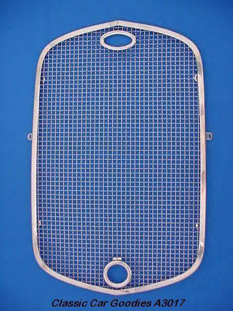 1930 ford radiator stone guard. polish stainless steel.
