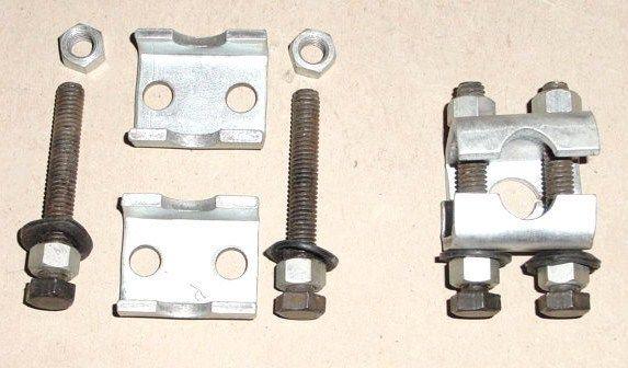 Universal coil spring control clamps up down height adj