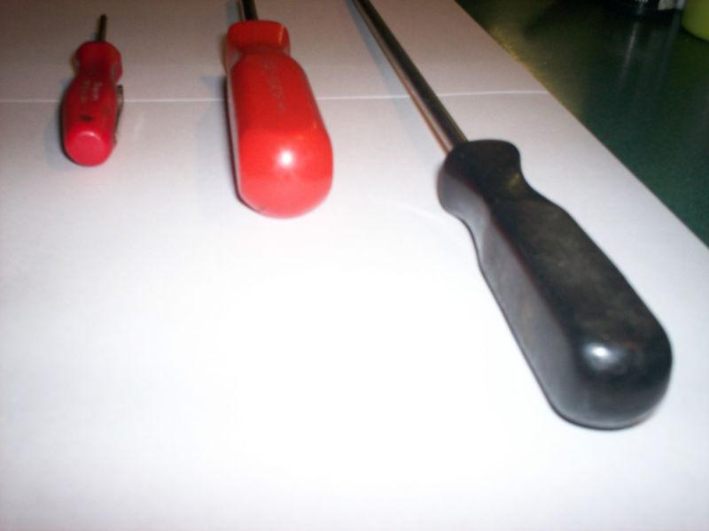 3 Piece Phillips Screwdriver Lot: Snap On 13