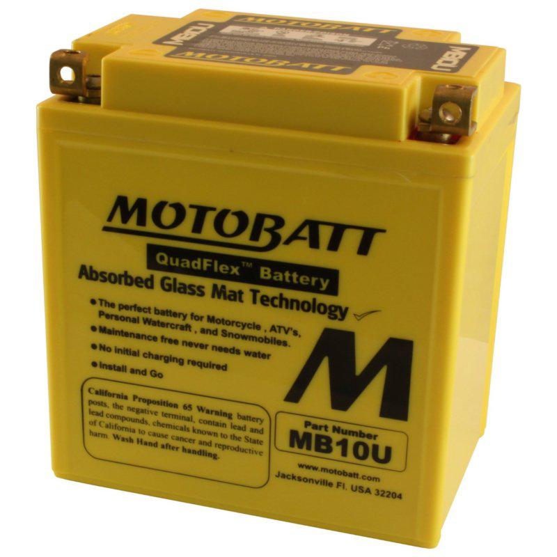 Buy Motobatt MB10U Sealed AGM Motorcycle Battery REPLACES 12N103A