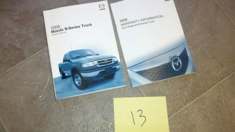 2008 mazda truck b series owners manual complete set