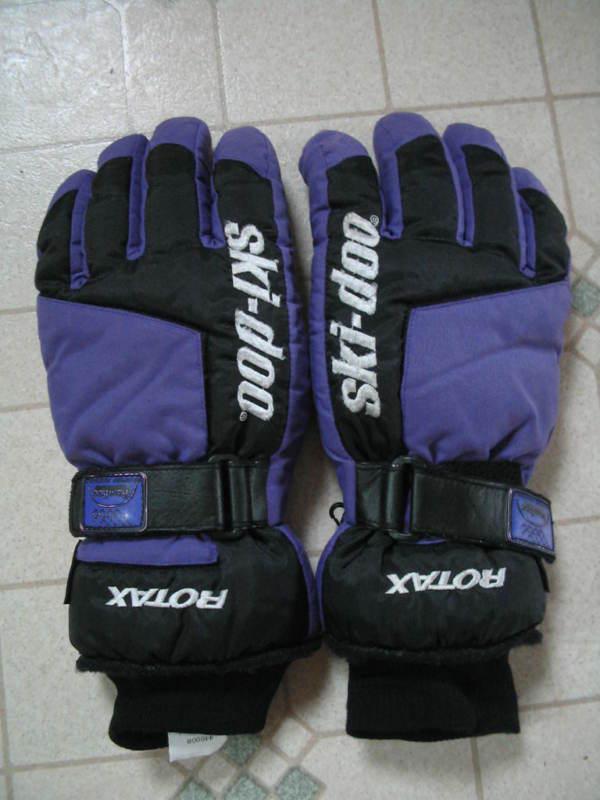 Ski doo snowmobile gloves large rotax thinsulate waterproof