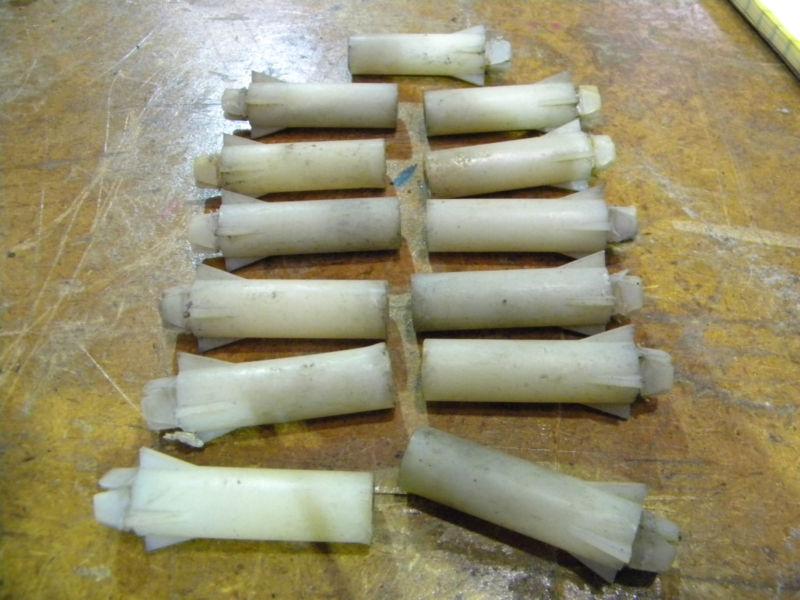 Lot of 13 vintage oem hard plastic clips plugs not sure from the 70's buicks