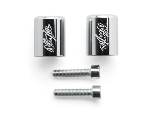 Chrome Bar Ends Logo Hand Grips Handlebar End Cap For 2003-2006 Kawasaki Z1000, US $14.99, image 3