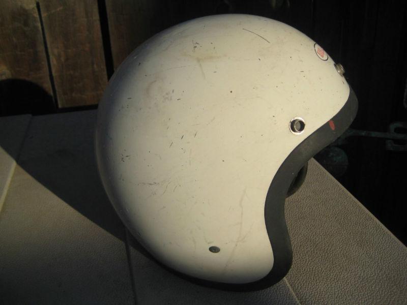 Buy Vintage used Bell White Motorcycle Helmet Shell Only !!! in San