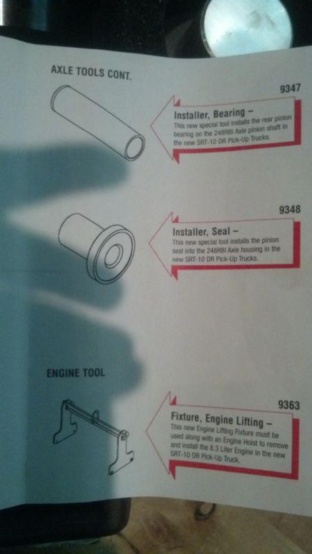 MILLER SPECIALITY SPECIAL TOOLS MISC TOOLS DR SRT10 TRUCK #9341, US $44.99, image 7