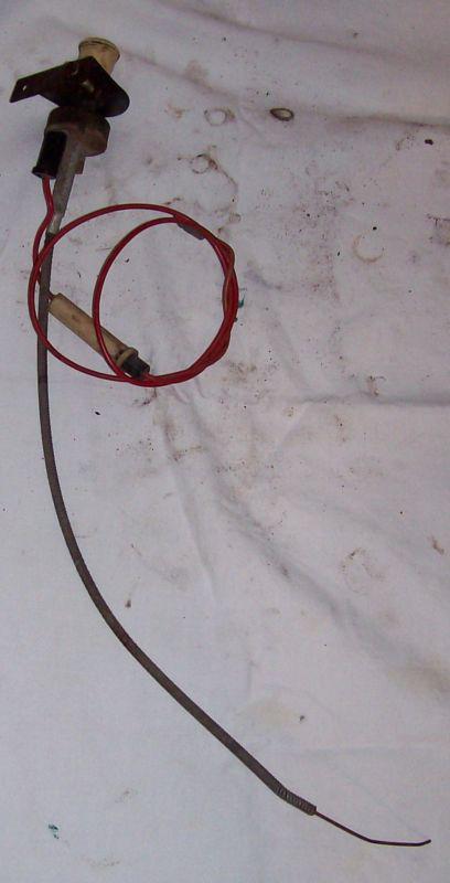 18" choke cable with electrical hook-up off of a cushman truckster 