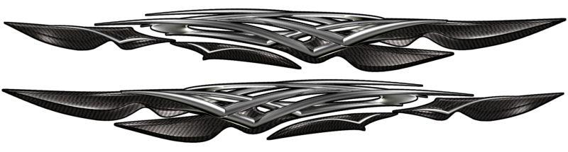 Car truck decals carbon fiber spears boat trailer vinyl graphics 5ft and up