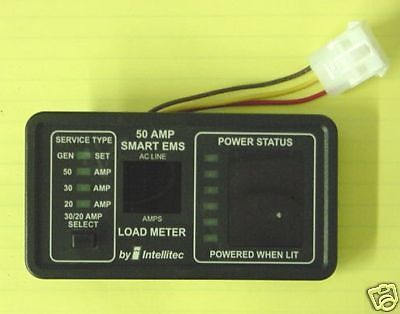 Rv intellitec 50 amp smart ems monitor panel #00-00903-150 - new