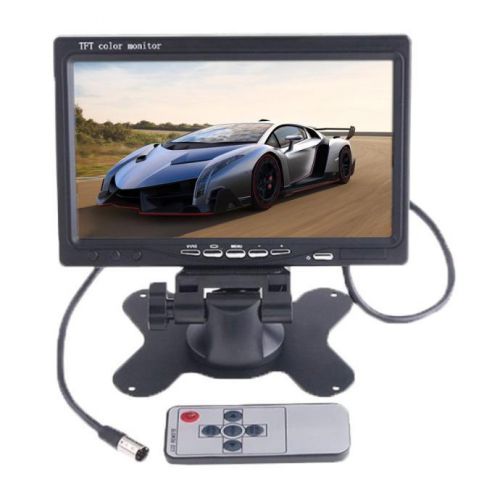 7inch color tft lcd color 2 video input car rearview headrest dvd vcr monitor