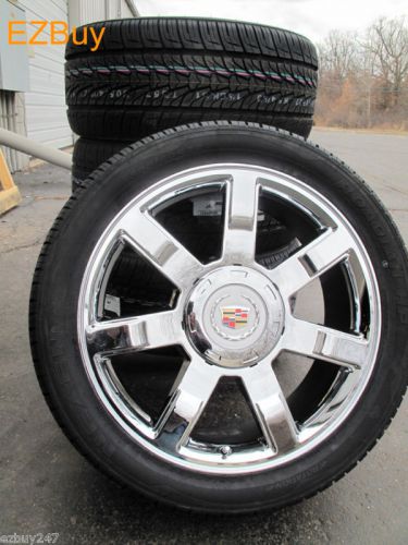 22" new cadillac escalade chrome wheels 5309 nexen tires 285-45-22