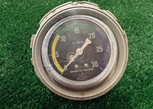 1960 ford thunderbird vacuum gauge and gauge housing original vintage