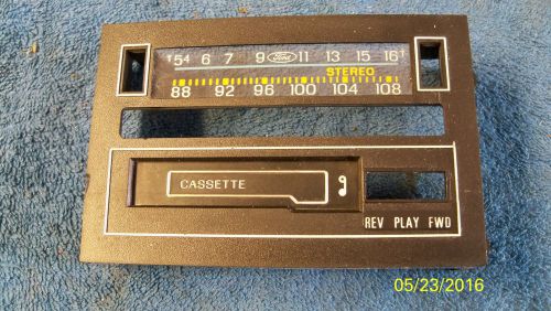 Ford lincoln mercury face plate trim bezel 1982 1983 1984 1985 mtr radio 19a198