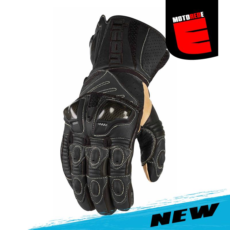 Icon overlord motorcycle riding long glove black tan 4xlarge xxxxl