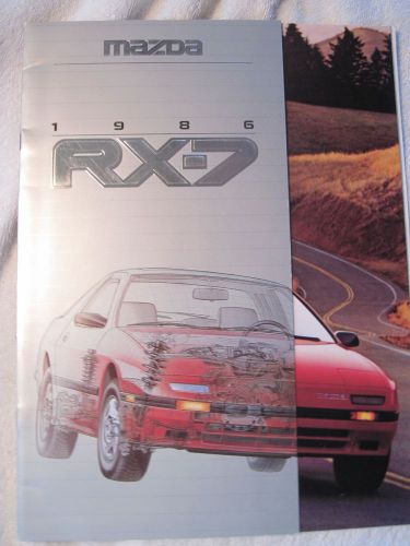 Mazda rx-7 1986 rotary rocket brochure original
