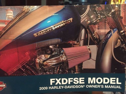 2009 harley davidson fxdfse model owner's manual