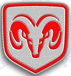 Dodge   iron on embroidery patch 2.1 x 1.9 auto car truck ram durango charger