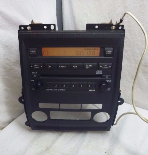 09-12 nissan frontier xterra radio 6 disc cd mp3 player 28185-9bh4a s05502
