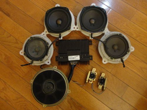 Bose 8-piece car sound system &#034;powered&#034; speakers acura nissan mazda infiniti gm