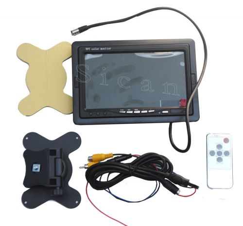 7&#034; tft camera lcd color car rear view headrest monitor dvd vcr monitor indicato
