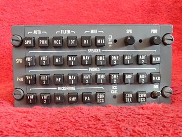 Bendix/king as-451b audio control unit p/n 071-1351-04 for piper