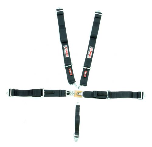 G-force black latch and link 5 point harness p/n 6100bk