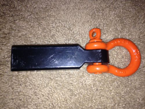 Rigid hitch tsm-125 tow strap shackle mount for 1-1/4" receivers