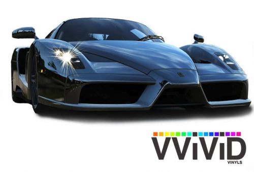 100ft x 60" black chrome vinyl car wrap  sheet roll film adhesive decal