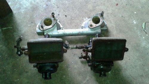Volvo penta aq series dual carb carburetor manifold stromberg carbs for rebuild