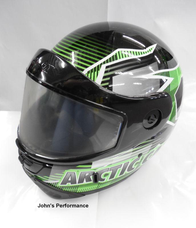 Arctic cat green pfp snowmobile helmet s m  5232-322 5232-321 