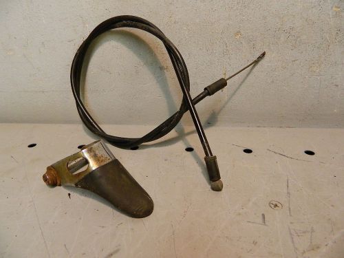 1976 1977 yamaha exciter throttle cable with thumb lever