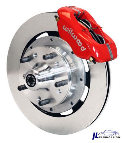 55-57 chevy belair wilwood front big 12" disk brake kit red 140-7676-r
