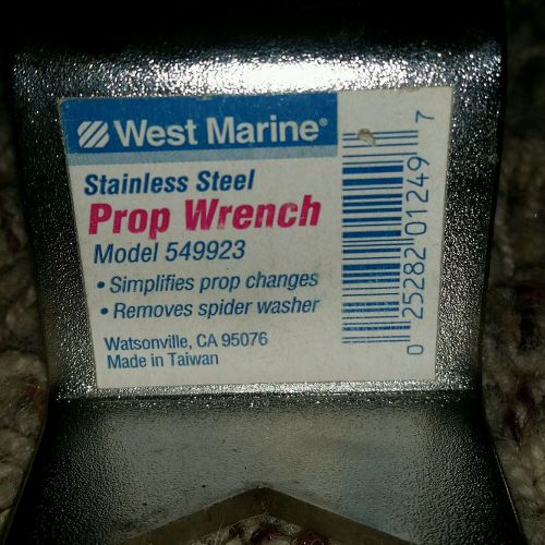 West marine  prop wrench and lock for tab washers fit for 1-1/16" hex prop nut