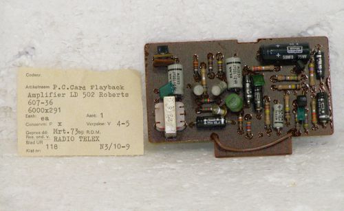 Akai oem p. c card play back amplifier ld-502 roberts pn 607-36 marine comm nos