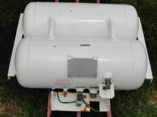 11" x 11" x 28" 20.5 gallons dual propane tank auto gas lp gas motor fuel lpg