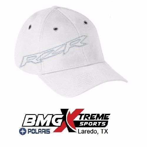 Oem polaris rzr fremont white baseball hat cap one size fits most