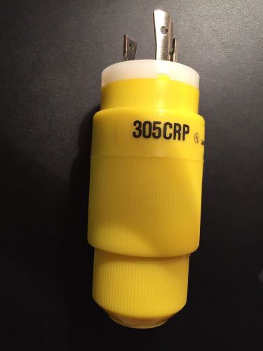 Nos marinco plug 305crp 30a 125v 3 wire grounding locking