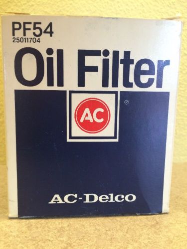 Ac-delco pf54 oil filter part no. 25011704 general motors corp. made in usa.