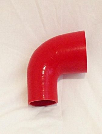 2.5&#034;-3&#034; 90° silicone reducer elbow red